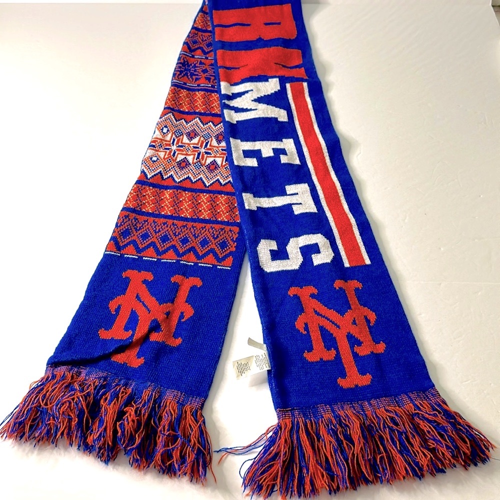 FOREVER COLLECTIBLES || New York METS Unisex Scarf. Sz. OS